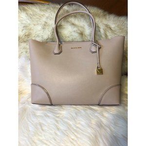 Michael Kors studios lg shoulder bag leather Champaign/soft pink